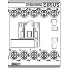 Siemens contactor relay, 4-pole, 2NO+2NC, screw terminal, DC circuit integrated 3RH2122-1KF40